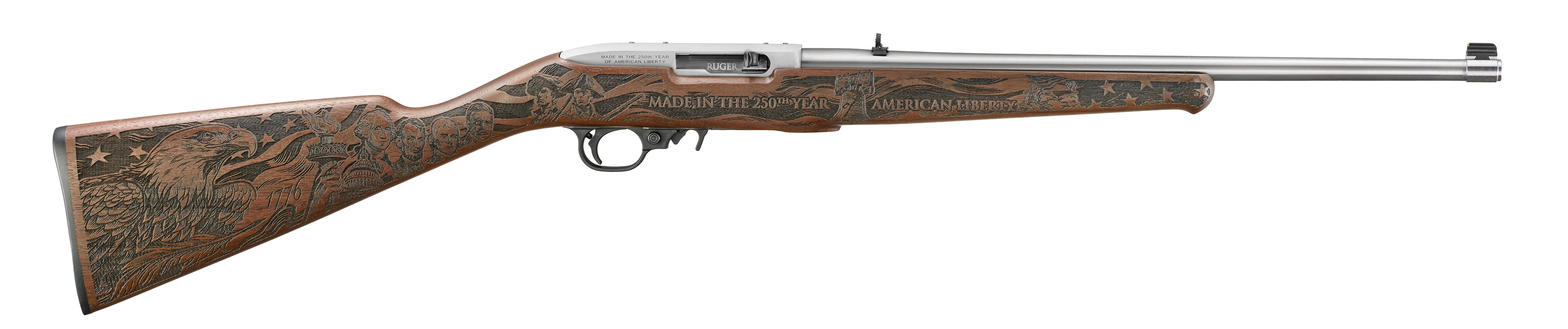 Ruger 32038 10/22 Carbine 22 LR 18.5" Satin Stainless Rifle - Ruger - .22 LR