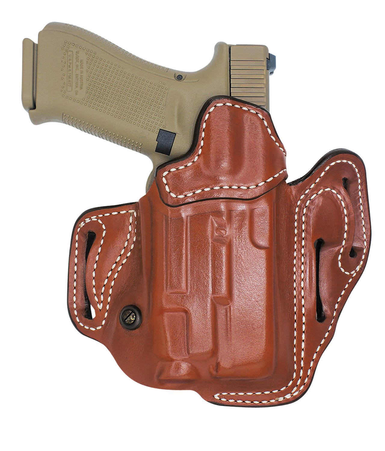 Buy DeSantis 201TA6VZ0 Vengeance Scabbard Tan Leather Holster for Glock 19/23 online
