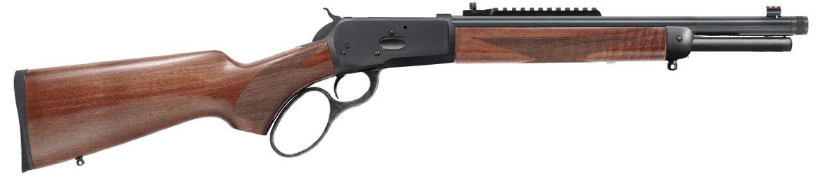 Chiappa 1892 LEVER ACTION FIELD MATTE BLACK 44MAG 16IN BARREL 8RD BLACK THREADED 5/8X24 FIBER FRONT SIGHT SKINNER PEEP W/ PICATINNY REAR SIGHT 920. 446 - Chiappa Firearms - .44 MAGNUM