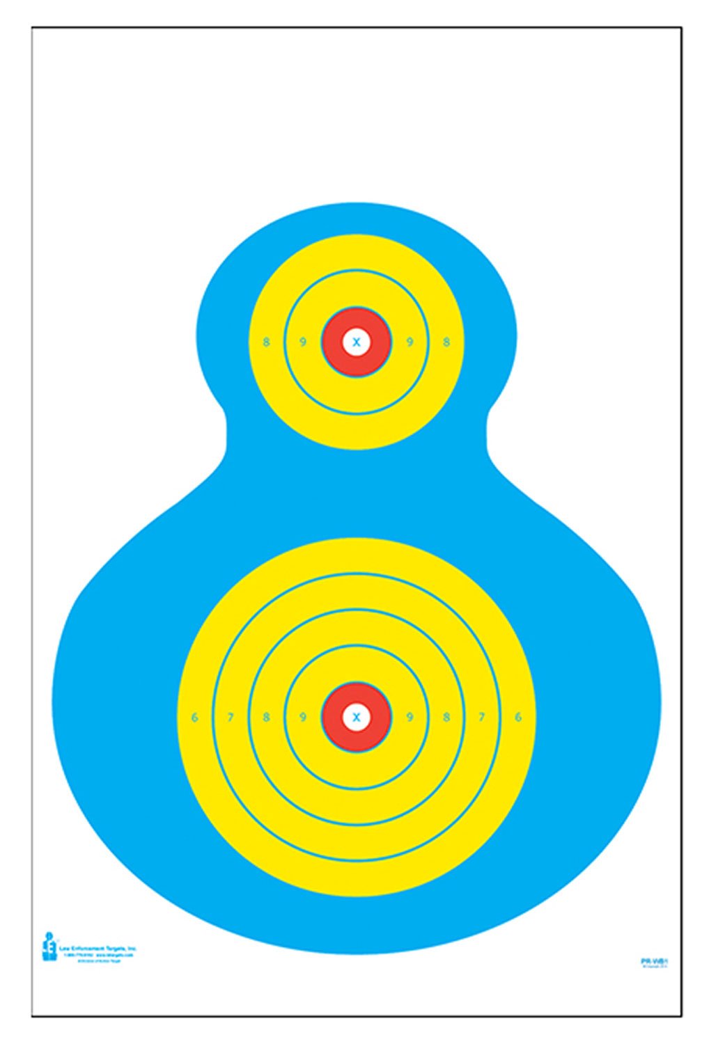 Action Target PRWB1100 High Visibility Silhouette Target 19"x25" 100 Pack