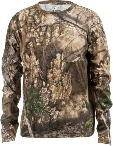 Habit Youth Bear Cave Long Sleeve Tee Realtree APX Youth Large - Habit