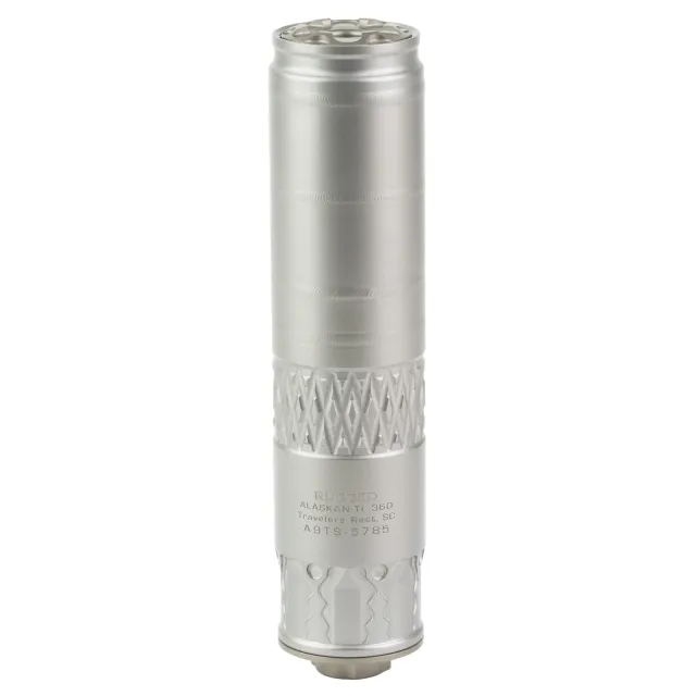 Rugged AK360Ti .338 Lapua 6.6-6.9 In 5/8x24 Bead-Blasted Ti
