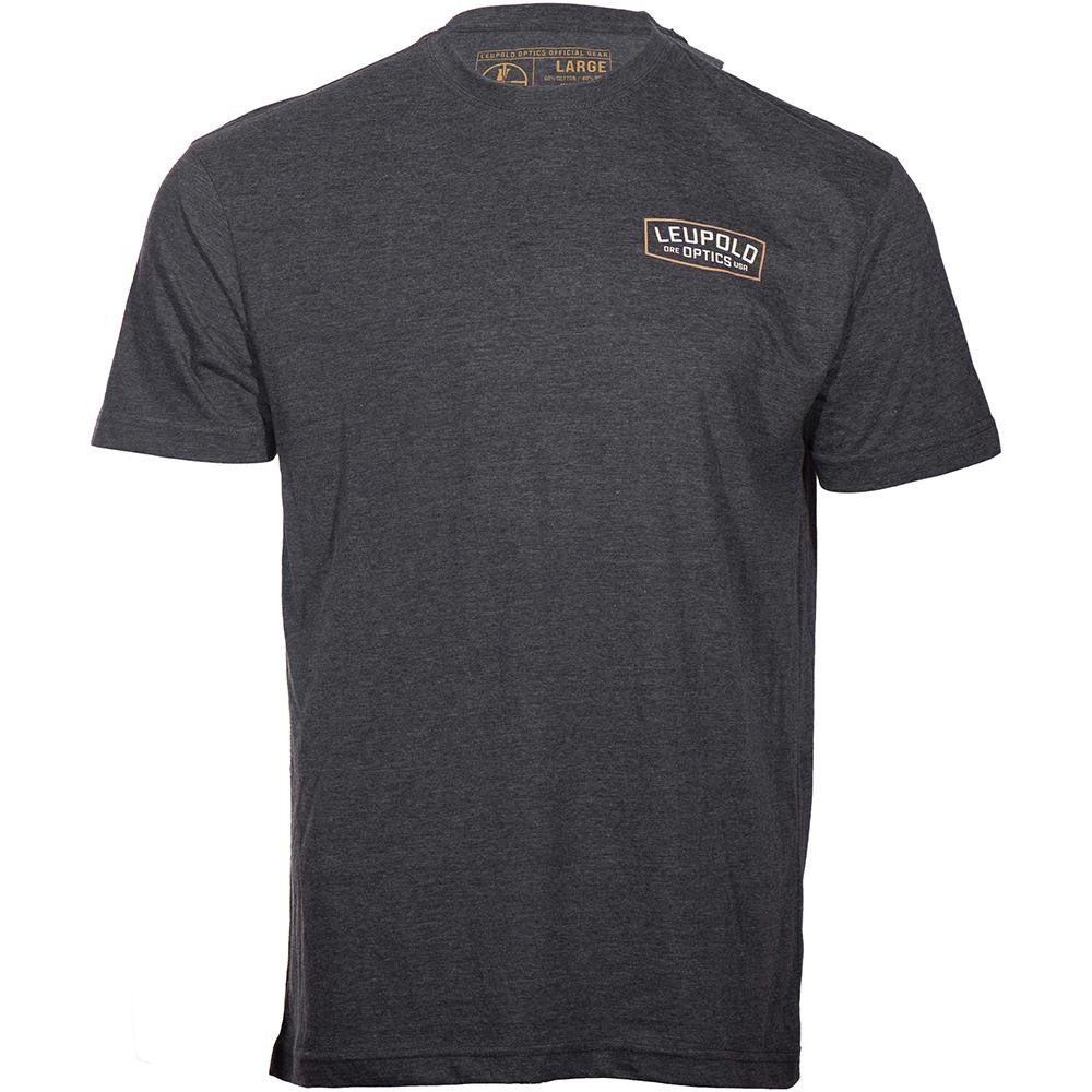 Leupold Badge Short Sleeve Shirt Charcoal 2XL - Leupold & Stevens