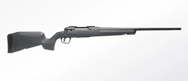 Buy Savage 32120 Axis 243 Win Rifle, 4+1, Matte Black, Gray Synthetic Stock online