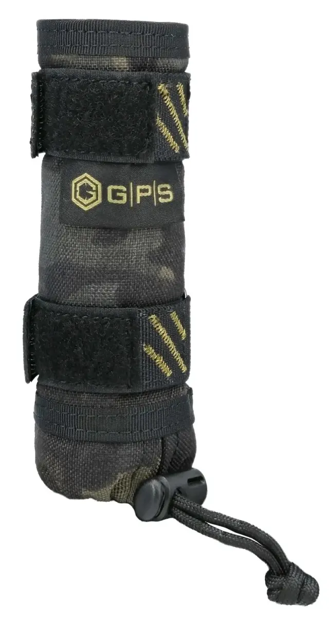 GPS Tactical Suppressor Cover 22LR 5in Black Camo 850 Degree HR Liner