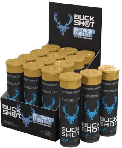 Bucked Up 3224502 Blue Raz Energy Shot 2oz 12 Pack - Bucked Up