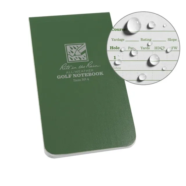 Rite in the Rain Golf Notebook All-Weather Top-Spiral 3x5 - Rite in the Rain