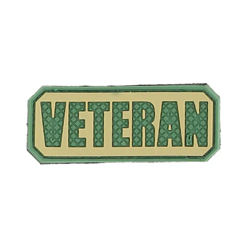 Maxpedition Veteran Morale Patch PVC Velcro Back 3.5x2.25In