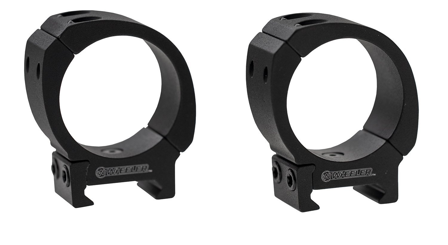 Wheeler 1133752 Delta Sporter Bi-Weaver 30mm High Scope Rings Black - Wheeler - 30MM