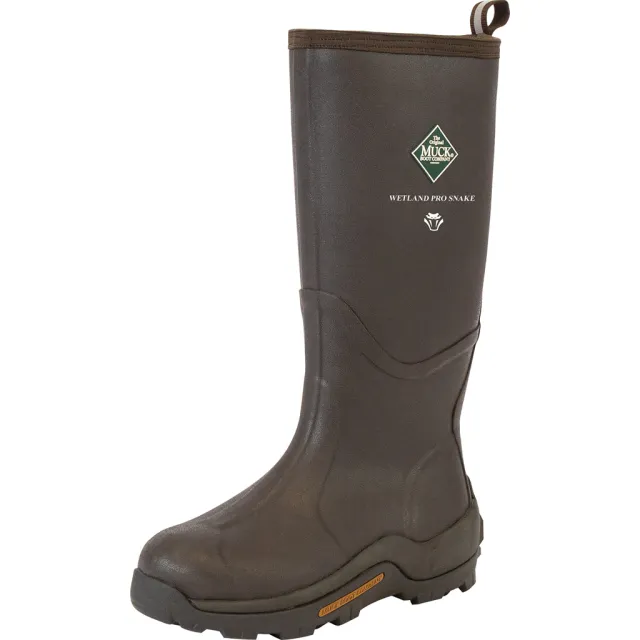 Muck Wetland Pro WETP-900-BRN-100 Snake Boot Brown 10 Waterproof EVA Sole
