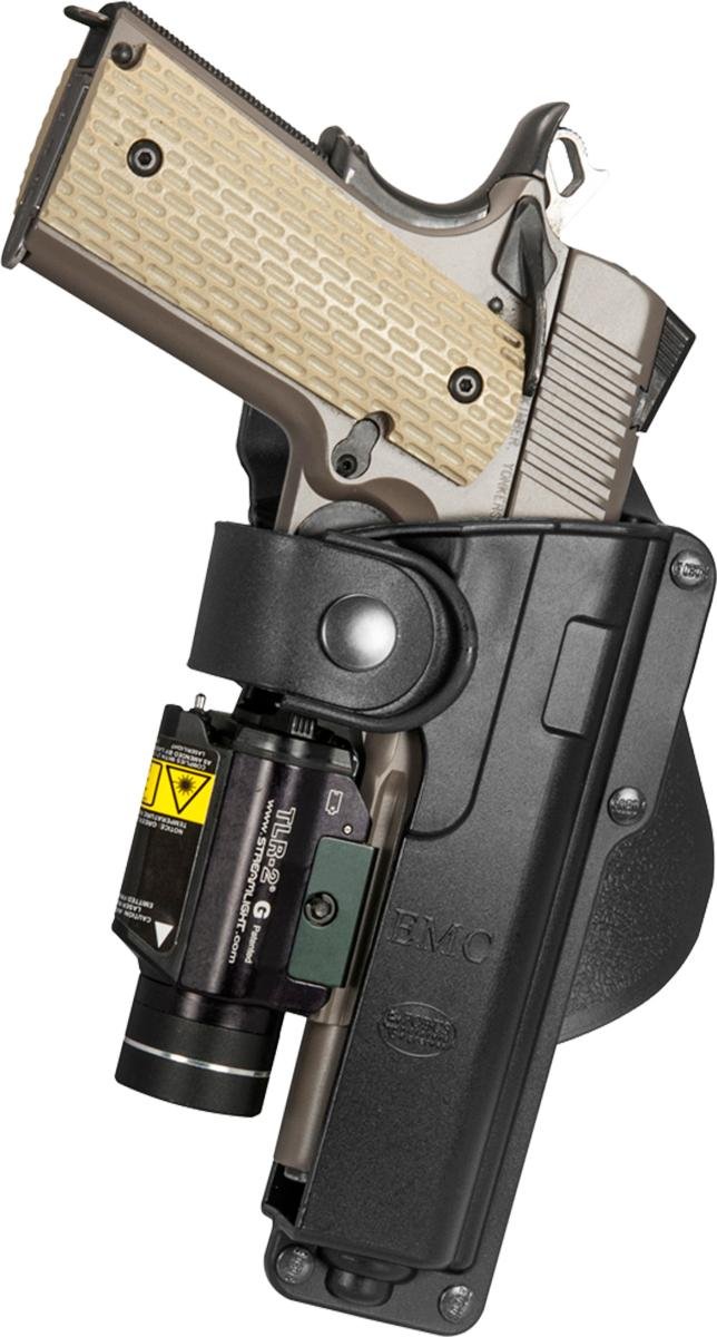 Fobus T1911 Fullsize 1911 Laser/Light Paddle Holster - First Samco/Fobus