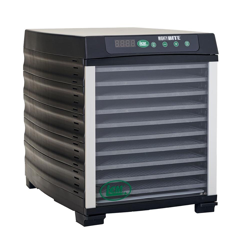 LEM MightyBite 1730 10-Tray Dehydrator, 800W, 95-167 degF, 24-Hr Timer - DNZ Products