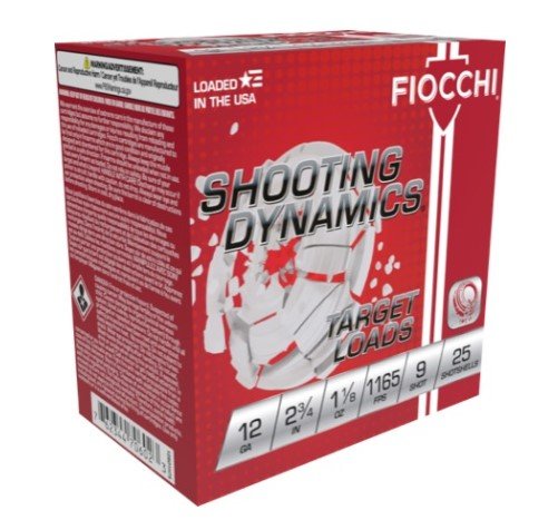 Buy Fiocchi 12SD18L9 Shooting Dynamics Target 12Gauge 2.75" 1 1-8oz 9Shot 25... online