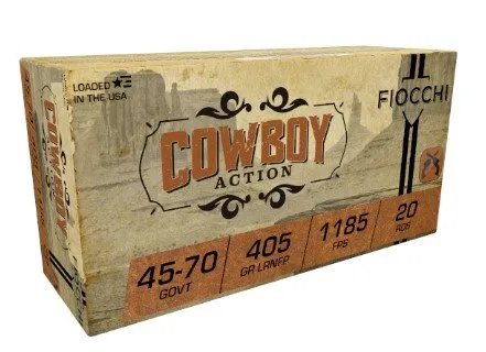 Fiocchi Cowboy Action 4570A 45-70 Govt 405 gr LRNFP 20 rd Ammo - Fiocchi - 45-70 Gov