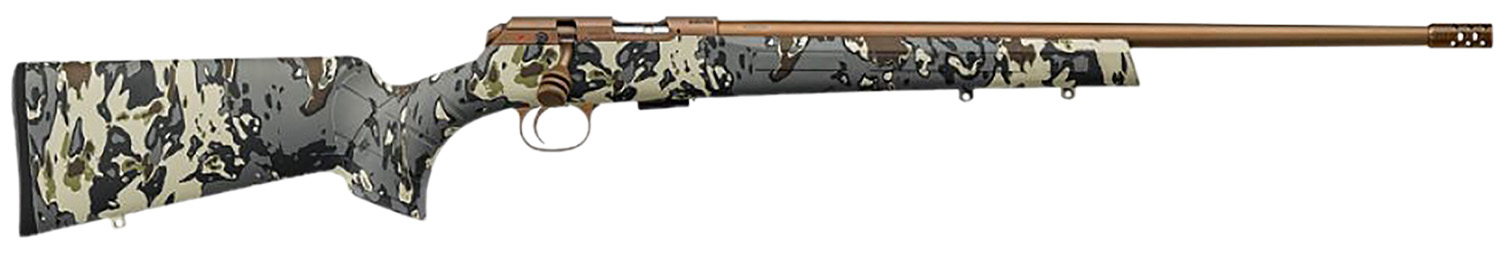 CZ-USA 02322 CZ 457 American Hunter 22 LR 5+1 20" Bronze Cerakote Steel ... - CZ-USA - 22 LR
