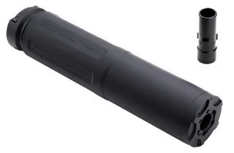 DefCan 45 Suppressor: Full-Auto Rated, 30 dB Sound Reduction, 7075 Aluminum, Hard Coat Anodized, Bi-Lock QD Mount - CMMG - 45 ACP