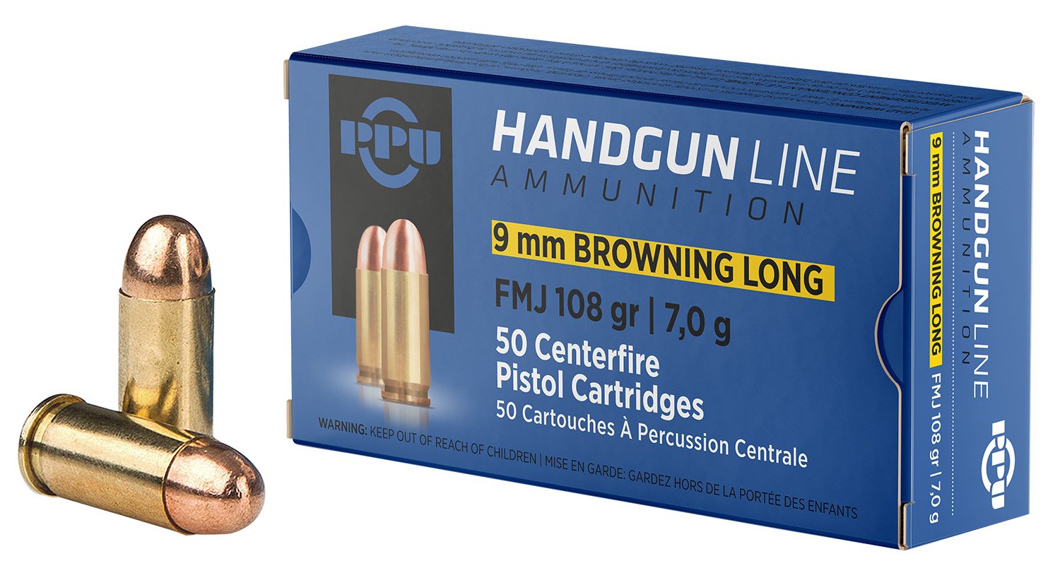 Buy Prvi Partizan PPH9BL 9mm Browning Long 108 Grain FMJ 50 Rounds online