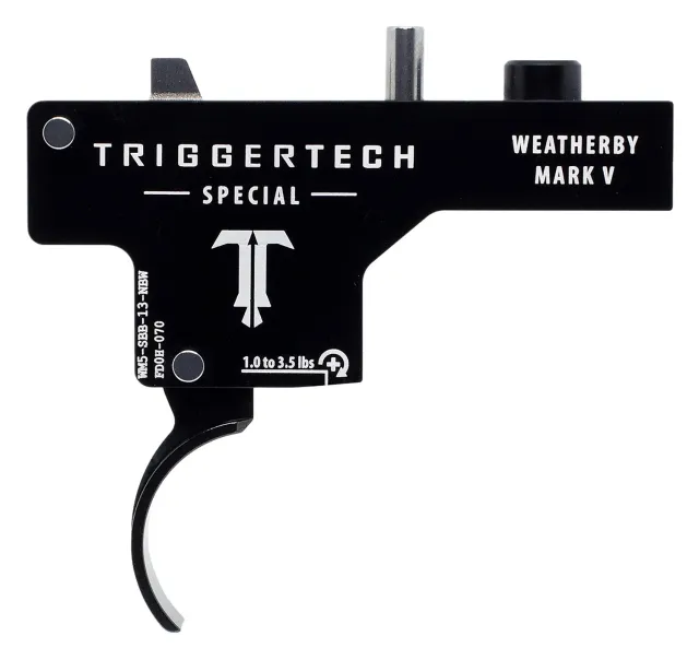 Buy TriggerTech WM5SBB13NBW Curved Trigger 1-3.5 lbs Black PVD Weatherby Mark V online