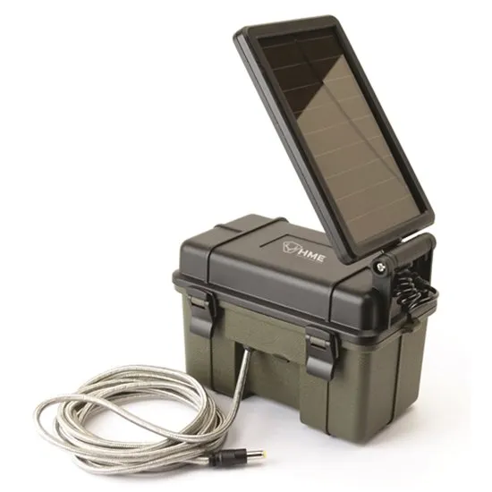 HME 12VBBSLR Trail Camera Solar Auxiliary Power Pack 12V 6 mAh - GSM Outdoors