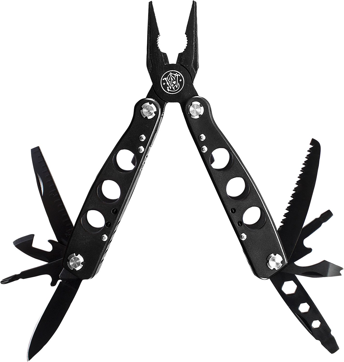 SWK SWMT1CP Stainless Multi Tool 14 Tools with Case Black - SWK