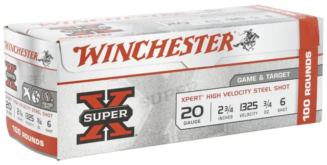 Winchester Super X Xpert HV 20 Gauge 2.75" 3/4 oz 1325 fps 6 Shot