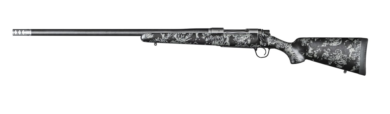 Buy Christensen Arms 8010618400 Ridgeline FFT Lightweight Rifle, 300 PRC, Left-Handed, Carbon Fiber Wrapped Barrel, Side-Baffle Brake, 4-Round Capacity, Black and Gray Finish online