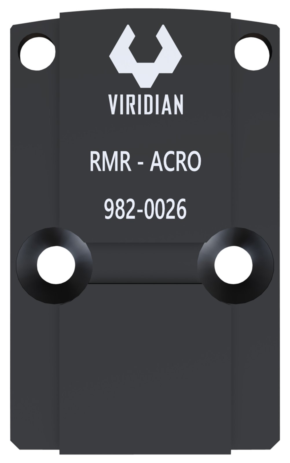 Viridian 9820026 RFX45 RMR Mounting Adapter Black Anodized Aluminum - Viridian - RFX45 RMR MOUNTING ADAPTER