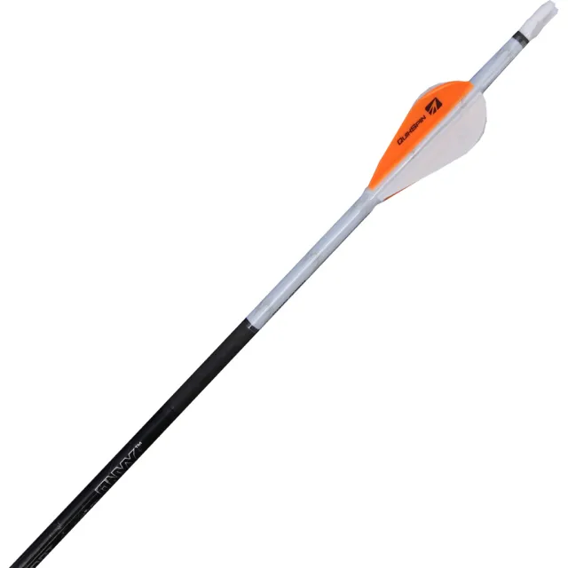 New Archery Products Quikfletch Twister 2 White/Orange 6-Pack - New Archery Products