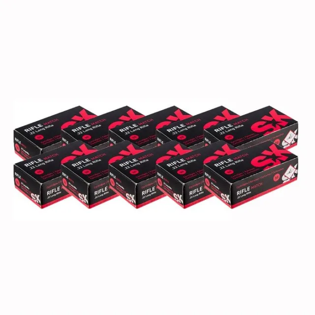 SK 22 LONG RIFLE 40GR LEAD ROUND NOSE 500/CASE