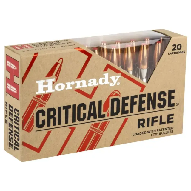 Hornady Critical Defense 308 Winchester 155gr FTX 20 Per Box 80920 - Hornady Manufacturing Company - 308 Winchester