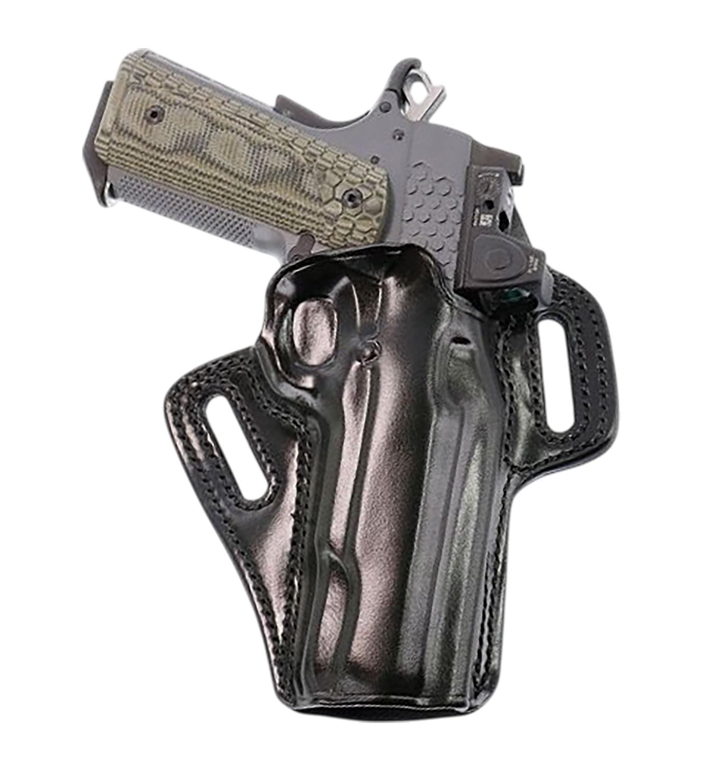 Galco APO212RB APO Strongside/Crossdraw OWB Black Steerhide Fits Kimber 1911 5" Right Hand - Galco International