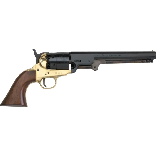 Pietta PF51BR44712 1851 Navy Revolver .44 Cal 7.5" Brass Walnut - Pietta - .44