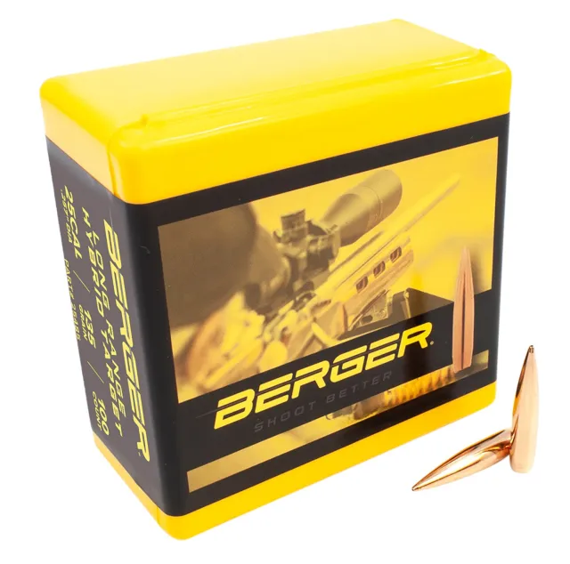 Berger 25485 Hybrid Target .257 135 Grain Long Range Bullets 100 Box - Berger Bullets - .257