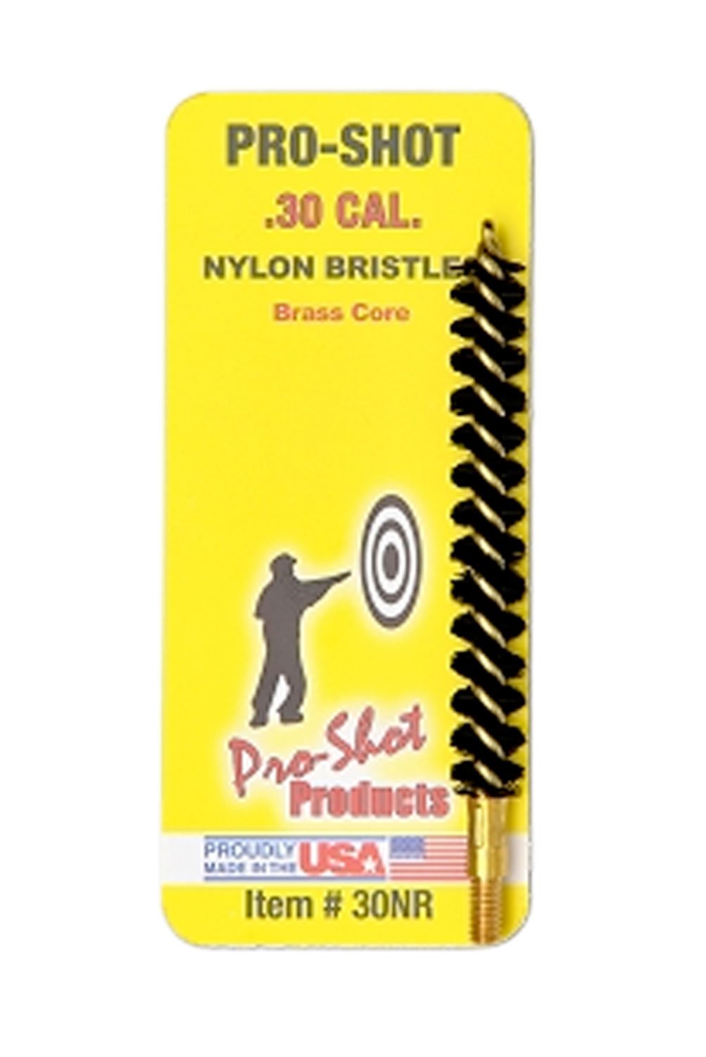 Buy Pro-Shot Nylon Rifle Bore Brush with Brass Core .30 cal online