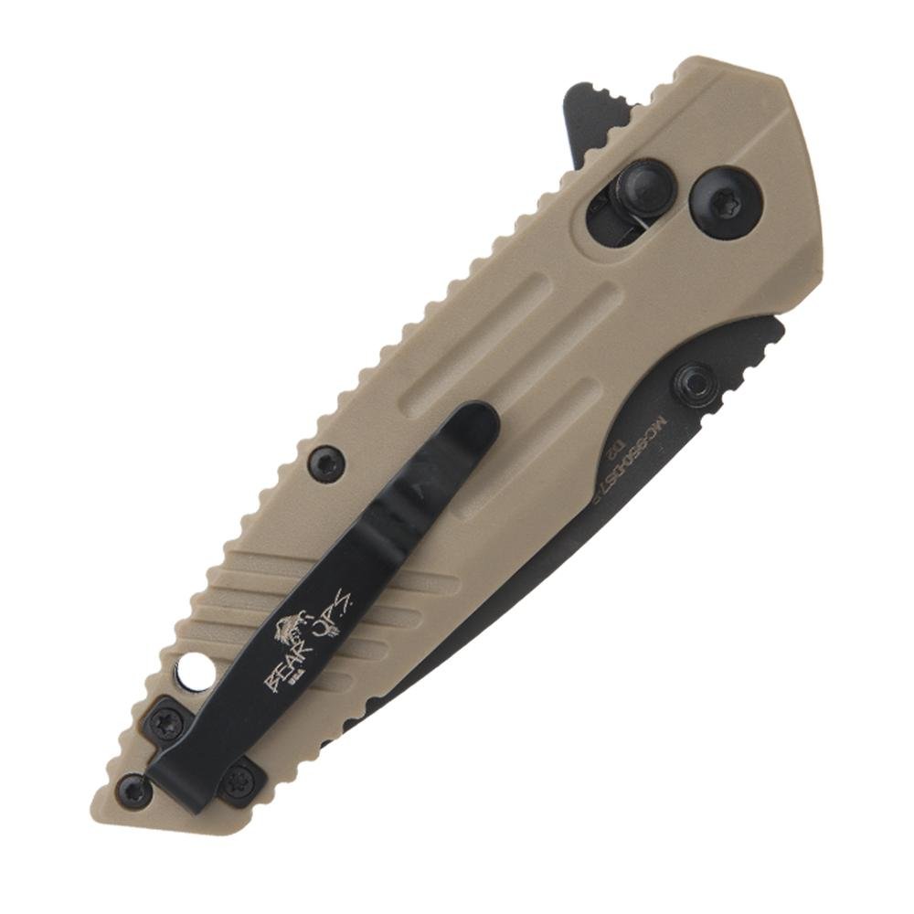 Bear & Son Zytel Slide Lock Folding Knife 2-3/4 Drop Point Desert Sand - Bear Archery
