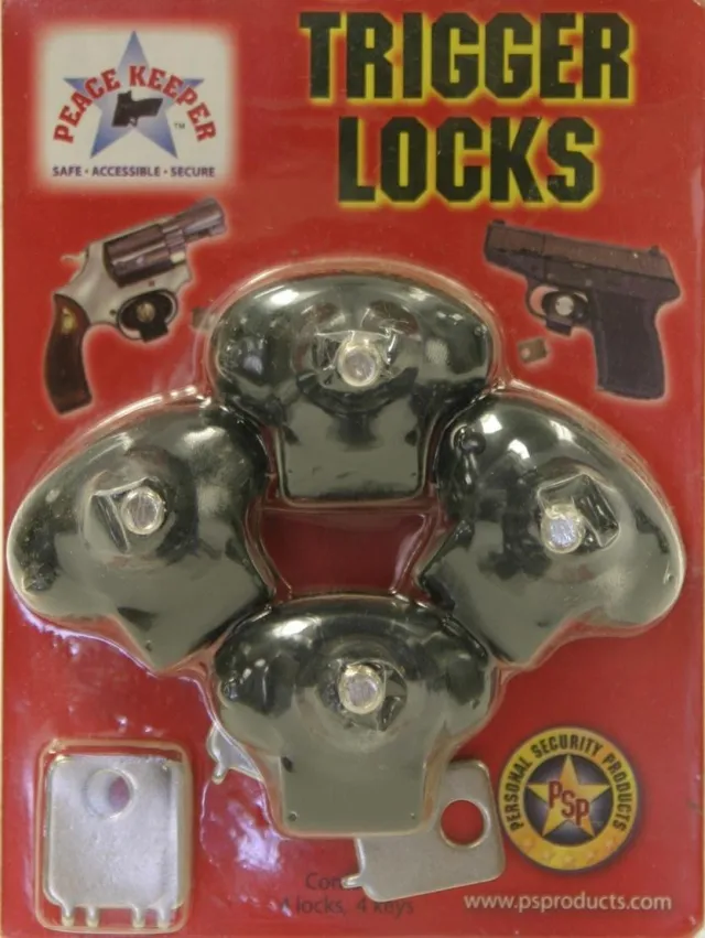 Buy Bulls Eye Peace Keeper Plastic Keyed Trigger Lock - 4 Pack online