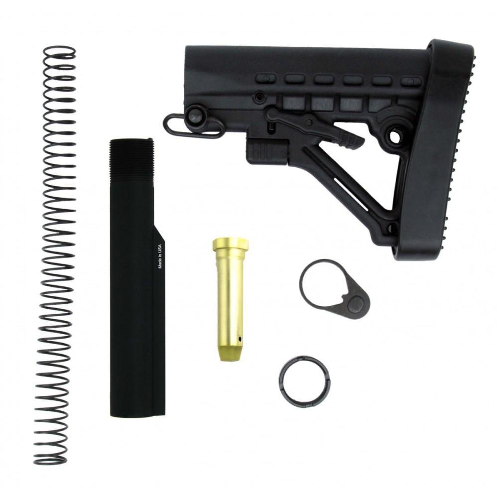 TacFire AR-15 Buffer Tube Kit Mil-Spec with QD Endplate Assembly - TacFire