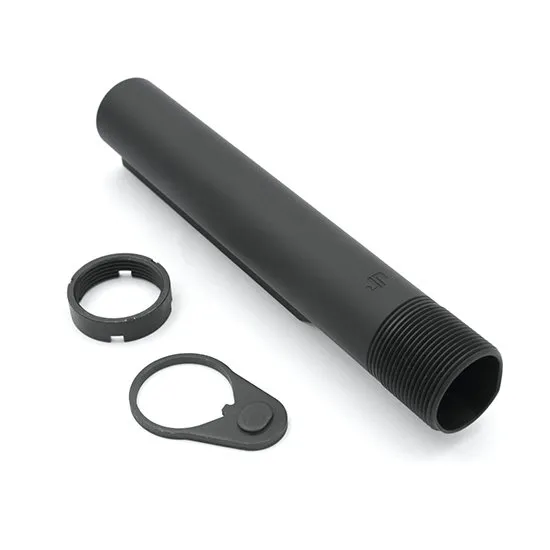 JP Enterprises Enhanced Carbine Buffer Tube - Black, 7.25" Length, Mil-Spec Compatible