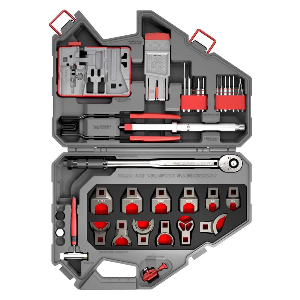 Buy Real Avid AVAMKPRO Armorer's Master Kit Pro Gray/Red AR-15 Tool Set online