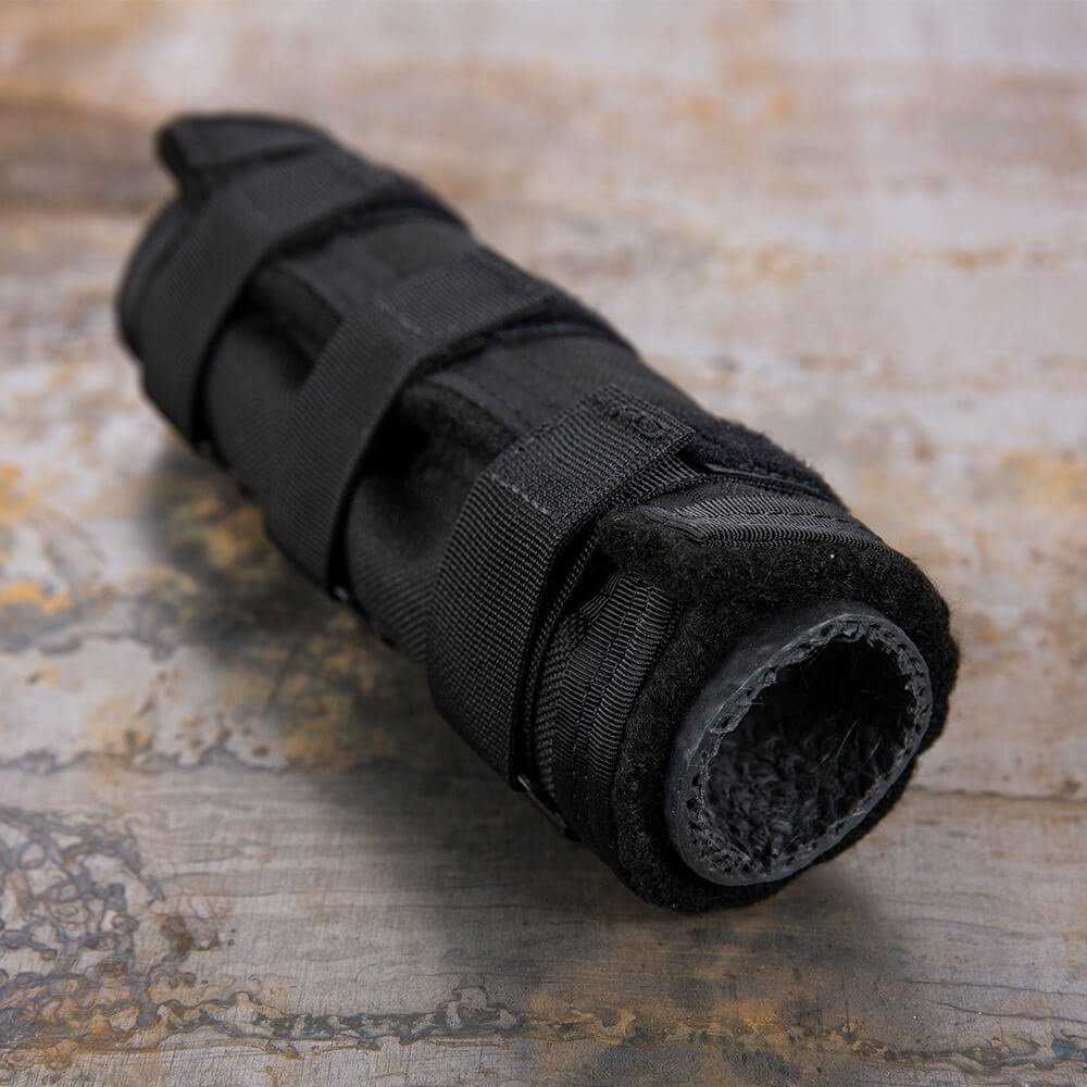 SilencerCo AC1983 High Temp 6" Suppressor Cover - Black, 1600 degF Heat Shield