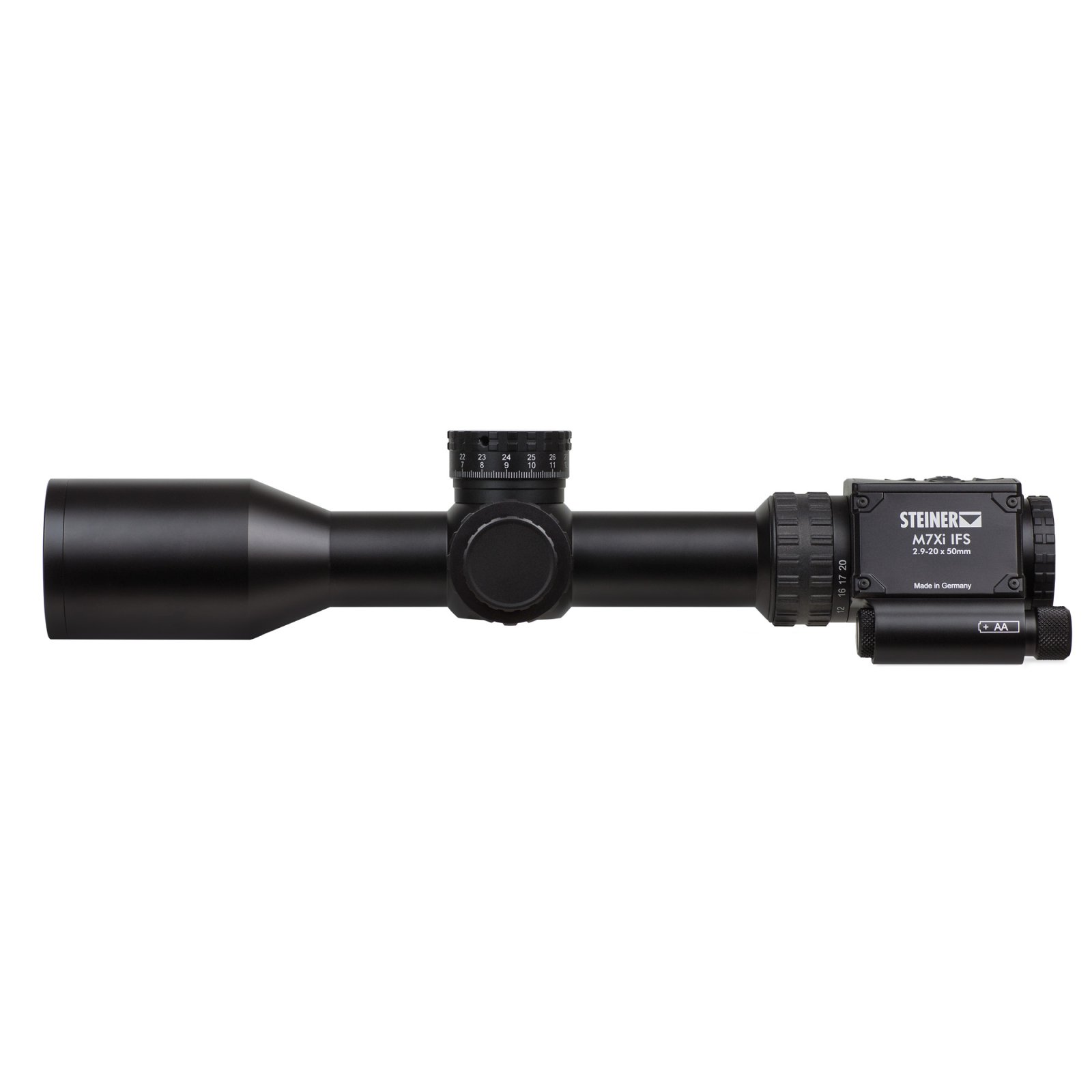 Steiner 8717MSR2 M7Xi M-Series Black 2.9-20x50mm 34mm Tube MSR2 Reticle - Steiner Optics - 50MM
