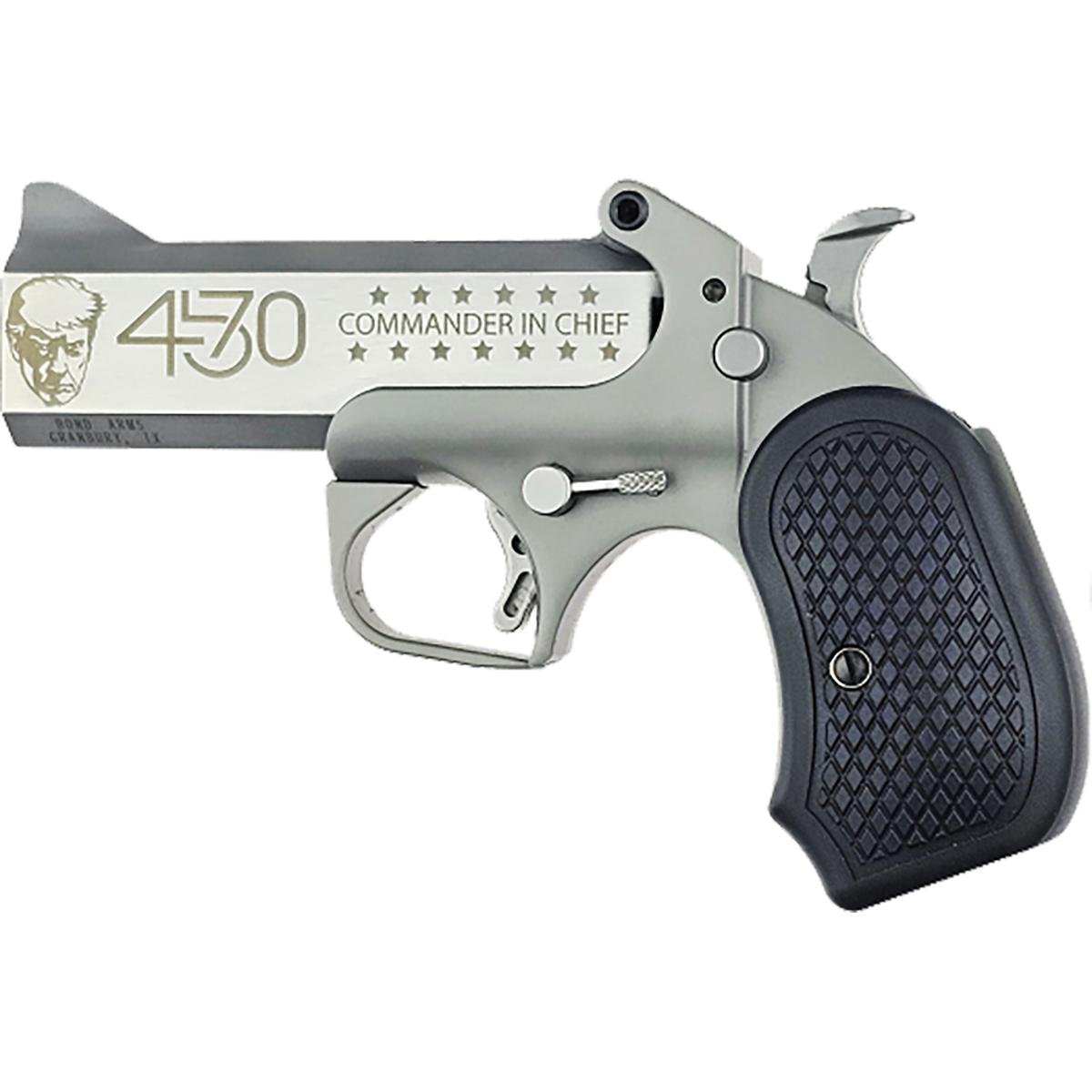 Bond Arms Trump 45-47 'Commander and Chief' Big Bore Handgun .45-70 Single Shot 4.25 Barrel - Bond Arms, Inc. - .45