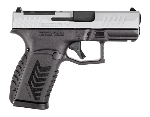 Buy Derya DY9Z 9MM Semi-Auto Pistol 3.5in Barrel 15Rd Black/Silver online