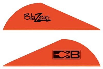 Bohning Blazer Vanes Neon Red 100 pk. 10832NR2 Universal Archery Stabilizer - Bohning