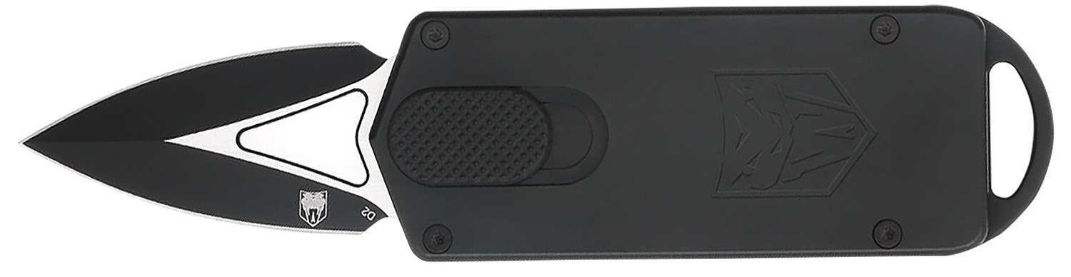 Cobratec CTASPBLK ASP 2" Dagger Plain Black Blade - CobraTec Knives