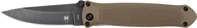 Buy CobraTec Knives Quick Strike Auto Knife Brown Hidden Release BRNHRQS online