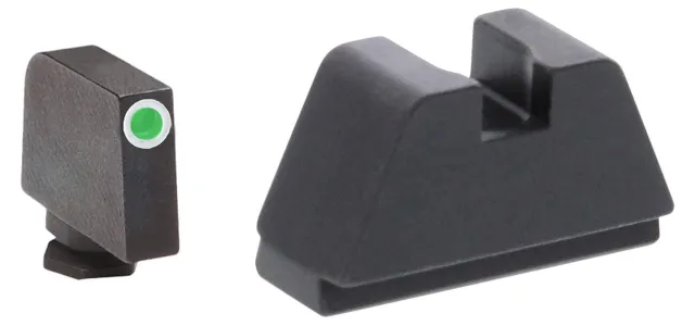 AmeriGlo GL481 Optic Compatible Sight Set for Glock 2XL Tall Green... - AMER