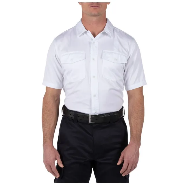 5.11 Tactical 71391-010-XL Company Short Sleeve Shirt White XL