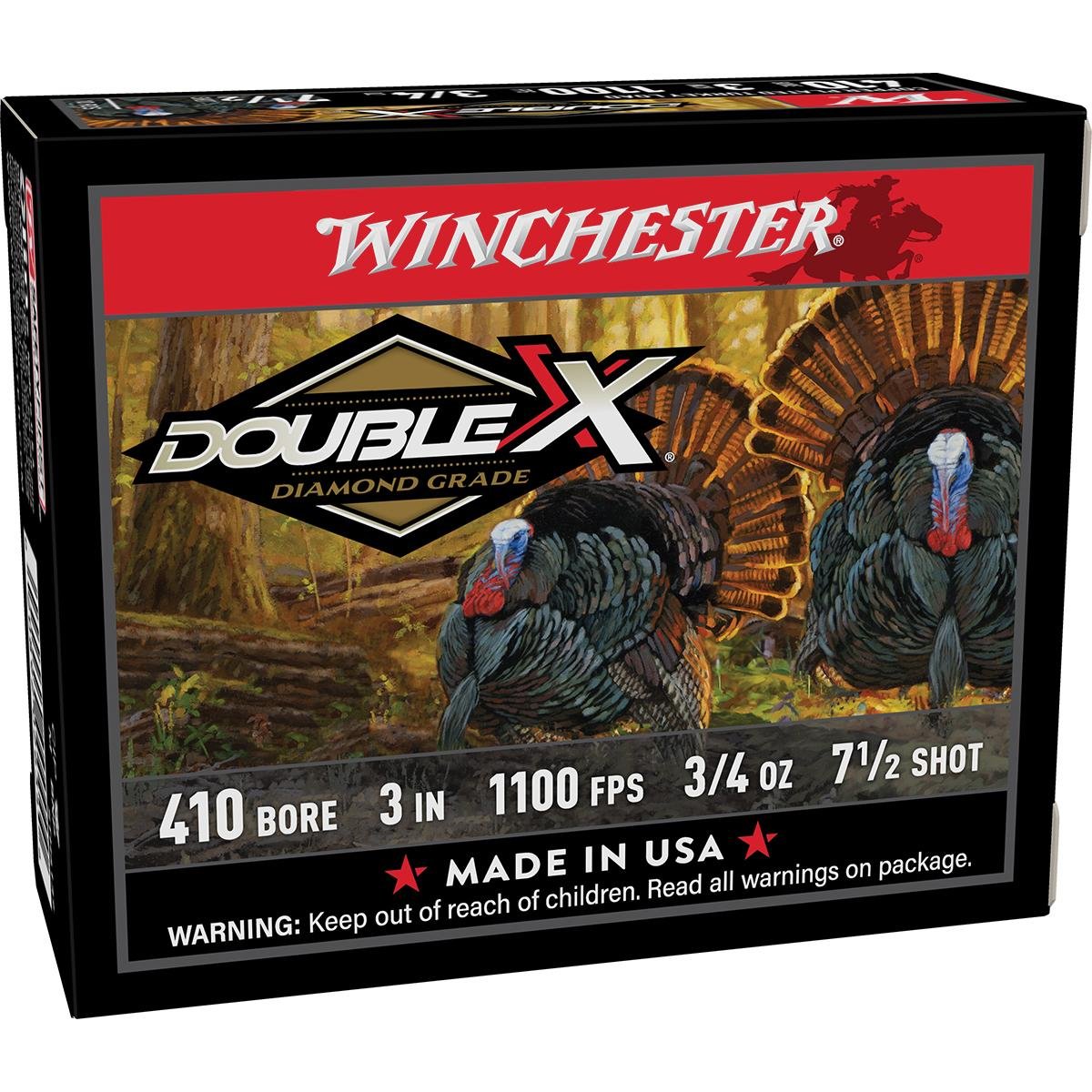 Winchester STH4137 410 Gauge 3 in 3/4 oz 7.5 Shot 1100 fps 10 Rounds - Winchester - .410 BORE