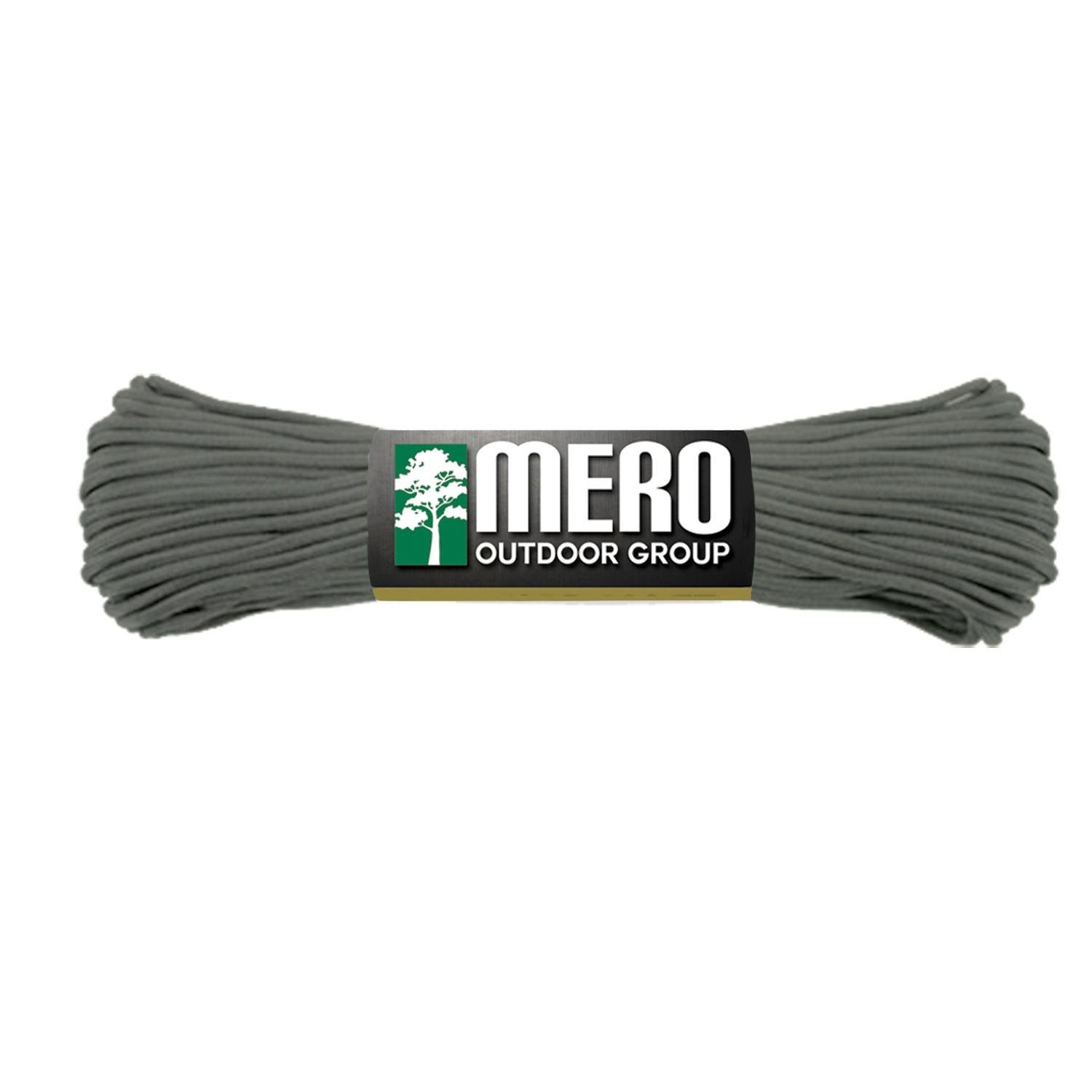 Mero 550 Paracord - 100 Lb Green Foliage (Gray - E.L. Wood Braiding Co. Inc.